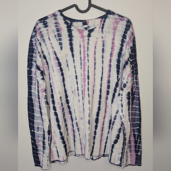 Lululemon Tie Dye Crewneck Cashmere Blend Sweater - size 8 - Picture 2 of 8